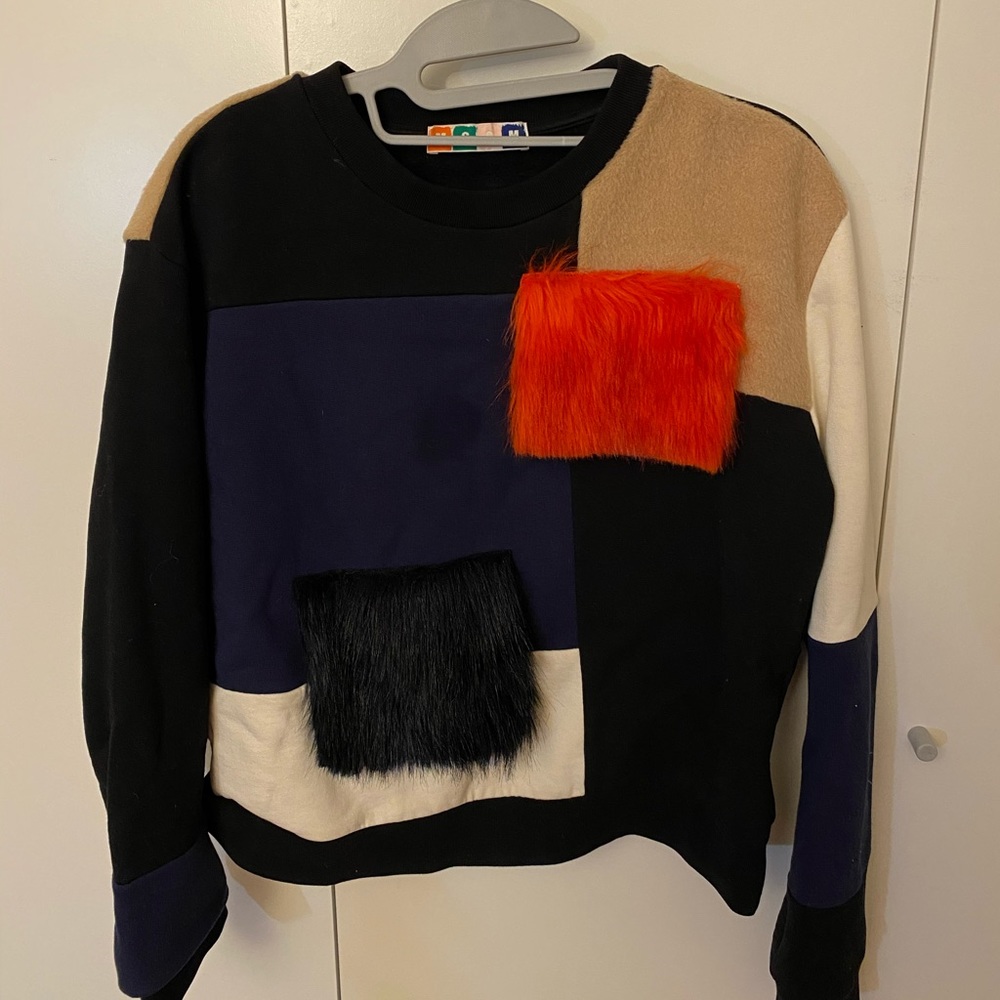 MSGM Color Block Sweatshirt